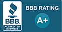 Calificación A + de Better Business Bureau